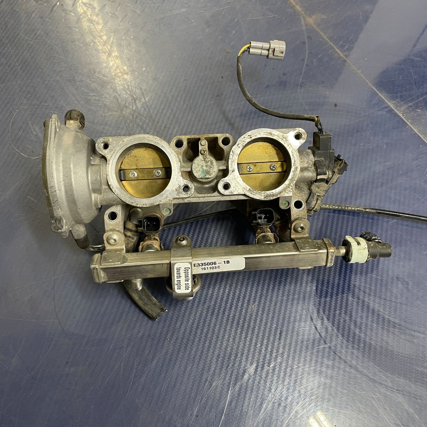 Polaris Sportsman 2021-2019 850 Throttle Body with Fuel Rail Injectors, Sensor and Cable