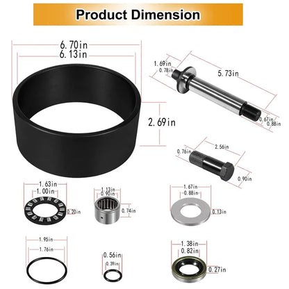 Seadoo 1998-2006 Complete Jet Pump Rebuild Kit with Wear Ring/Impeller Shaft