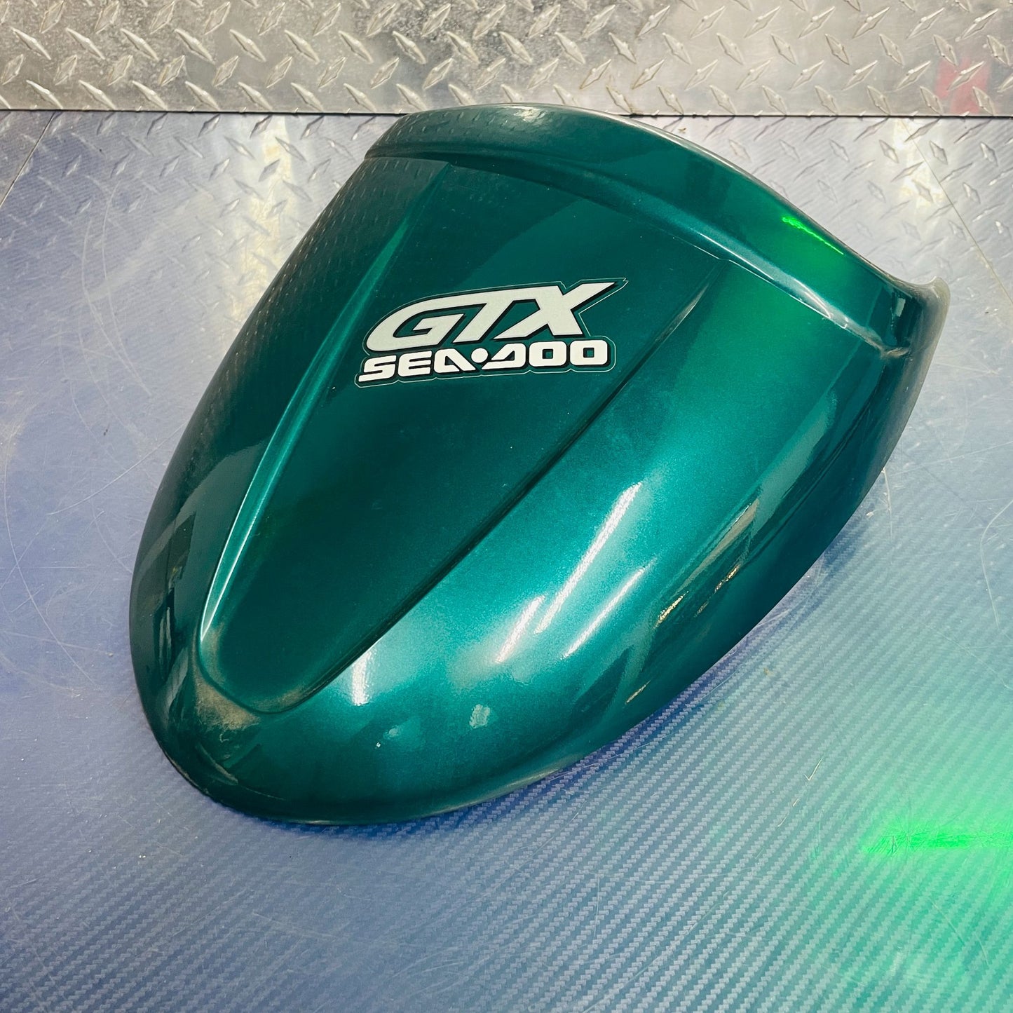 Seadoo 1996-2002 Hood Deflector Gauge Cowl OEM Green 269500303